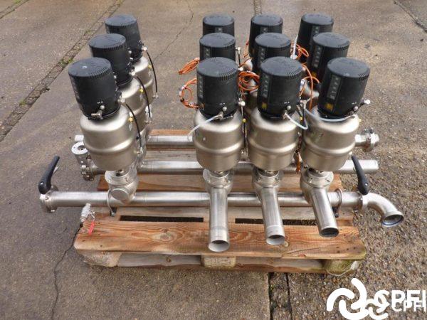 MANIFOLD 12 VANNES A MEMBRANES APV-SPX / DIA.63.5 TYPE MSP42 ASI