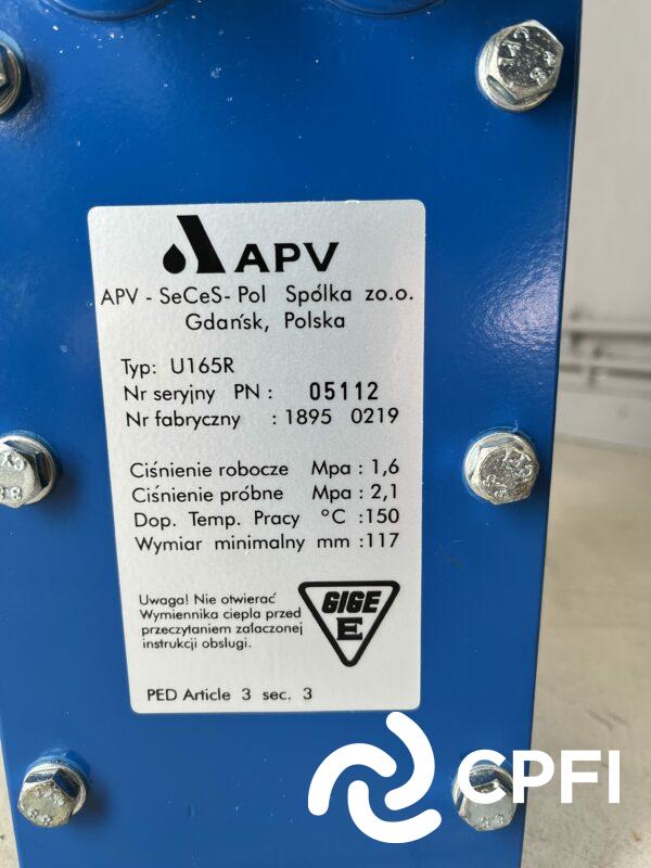 ECHANGEUR A PLAQUES APV-SPX U165R